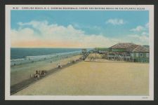 Carolina Beach, N.C. showing boardwalk, casino and bathing beach on the Atlantic Ocean