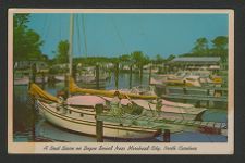 Boat basin on Bogue Sound near Morehead City, North Carolina