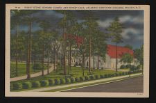 Night scene : Howard Chapel and Kinsey Hall, Atlantic Christian College, Wilson, N.C.