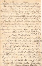 Letter from Robert C. Caldwell to Mag Caldwell, January 17th, 1864