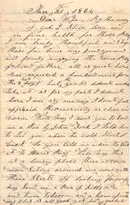 Letter from Robert C. Caldwell to Mag Caldwell, January 21st, 1864