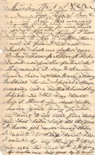 Letter from Robert C. Caldwell to Mag Caldwell, March 1st, 1864