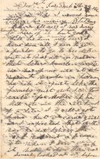 Letter from Robert C. Caldwell to Mag Caldwell, February 29th, 1864