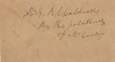 Envelope Addressed to Mrs. Robert C. Caldwell