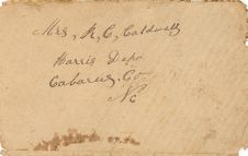 Envelope Addressed to Mrs. Robert C. Caldwell