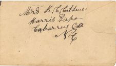 Envelope Addressed to Mrs. Robert C. Caldwell