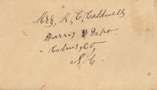 Envelope Addressed to Mrs. Robert C. Caldwell