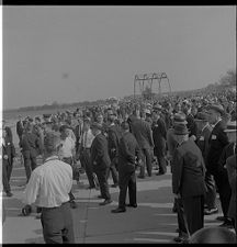 People at Kennedy rally