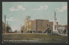 Main St., showing confederate monument, Wadesboro, N.C.