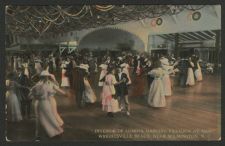 Interior of Lumina Dancing Pavilion at night, Wrightsville Beach, near Wilmington, N.C.