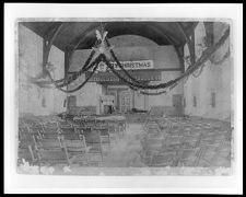Interior of the State Hospital in Morganton, N.C. : the amusement hall at Christmas time