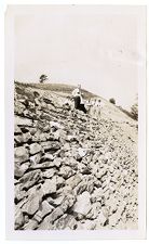 Construction of dry wall on Blue Ridge Parkway 