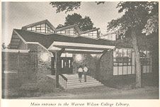 Main entrance to the Warren Wilson College Library