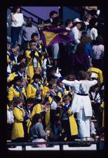 Pirate band in stands at game