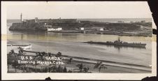 USS Sarda entering Havana, Cuba