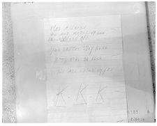 Ku Klux Klan note