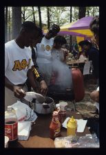 Fraternity members at Barefoot on the Mall