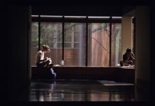 Two students studying