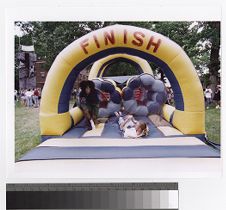 Inflatable obstacle course at Barefoot on the Mall