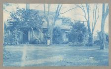 General Burnside's headquarters for Battle of Roanoke - Cyanotype #7