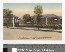 Cotton [sic] Hall--Showing parts of Administration and Campus Buildings, East Carolina Teachers College, Greenville, N.C.