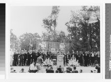 John F. Kennedy speaking at rally