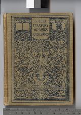 Front cover and bookplate of Golden treasury of songs and lyrics