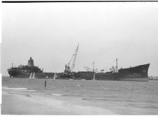 Salvaging ship at Morehead City 