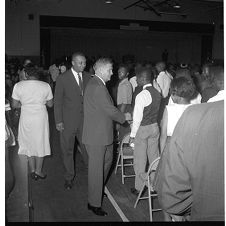 Governor Sanford shaking hands