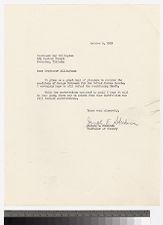 Letter from Joseph Steelman to Ray Billington, October 6, 1960