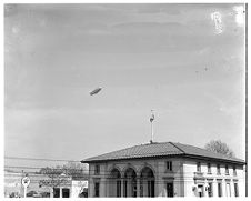 Blimp flies in Greenville