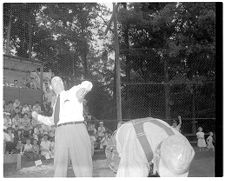 First pitch at Elm Street park