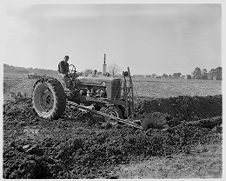 Tractor in the mud