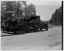 Paving streets in Ayden 