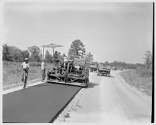 Paving the road in Grimesland