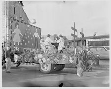 Christmas parade float