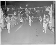 Marching band in parade