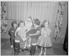 Santa with children