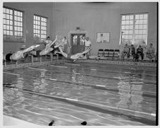 Men swimming