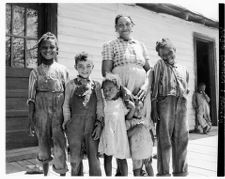 An African-American woman with children