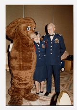 U.S. Coast Guard Auxiliary mascot at an event