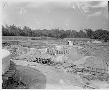 Construction of sewage plant