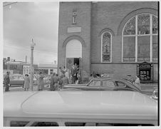 Leaving Jarvis Memorial Church