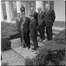 John F. Kennedy and Governor Terry Sanford in Washington