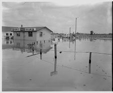 Flooded street