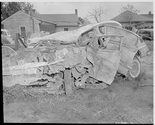 Wrecked car