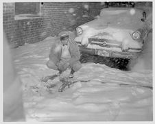 Working in the snow