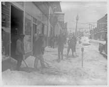 Shoveling snow