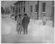 Walking in snow