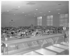 Inside new dining hall